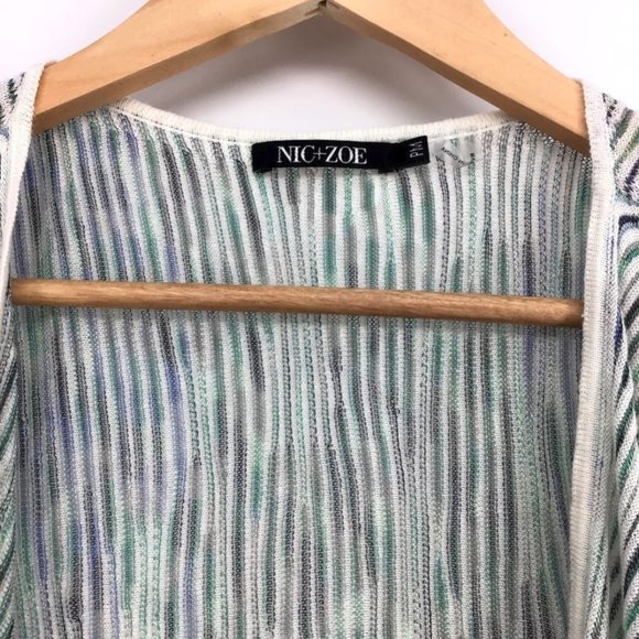 Nic + Zoe Chasing Stars Open Front Knit Cardigan - Picture 6 of 6